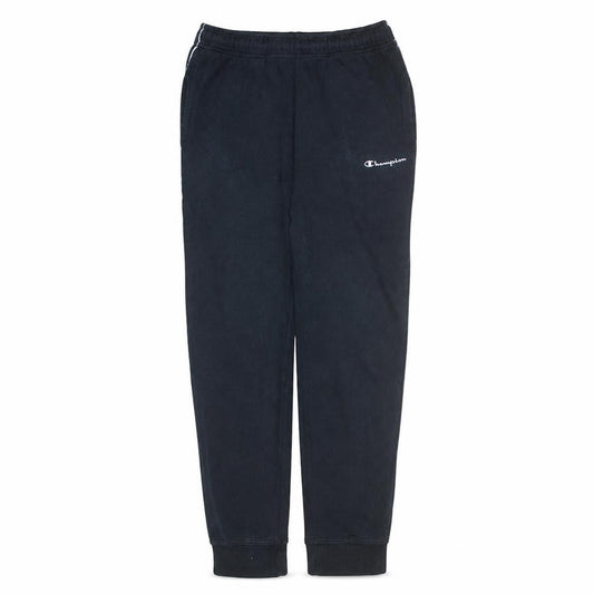 Champion Men's Black Jogger Trousers M Elastic Waist Side Stripe