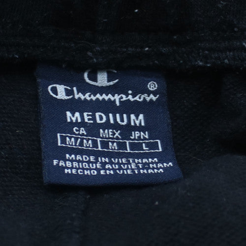 Champion Men's Black Jogger Trousers M Elastic Waist Side Stripe