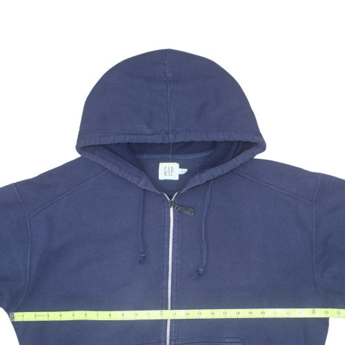 GAP Women's Navy Blue Full Zip Hoodie M Cotton Blend Casual