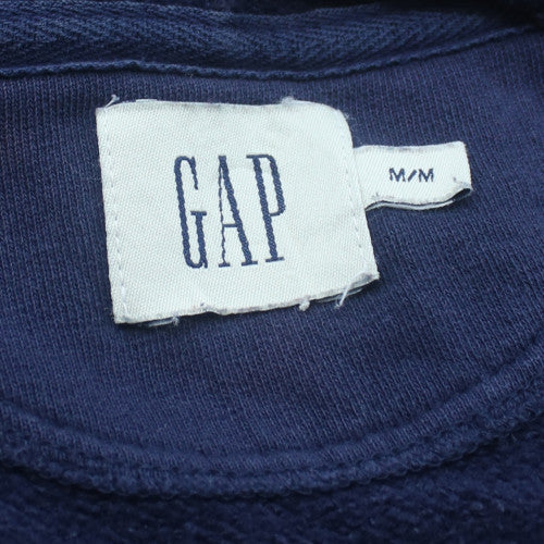 GAP Women's Navy Blue Full Zip Hoodie M Cotton Blend Casual