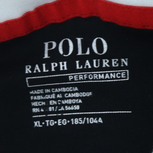 Polo Ralph Lauren Mens Black XL Pullover Hoodie Graphic Print