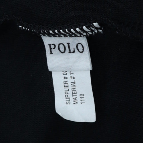 Polo Ralph Lauren Mens Black XL Pullover Hoodie Graphic Print
