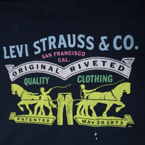 Levi's Men's Black XL Graphic Print Crew Neck T-Shirt
