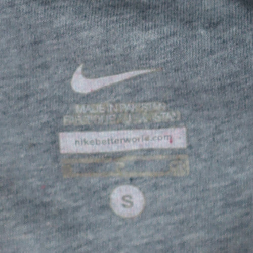 Nike Womens Red Pullover Hoodie Small Cotton Blend Logo Style