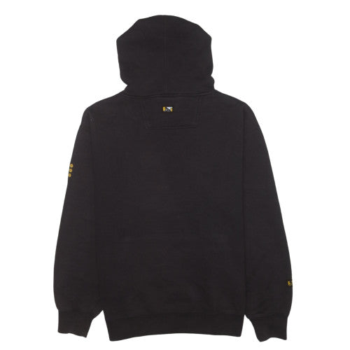 Drunknmunky Men's Black Pullover Hoodie M Graphic Logo Fleece