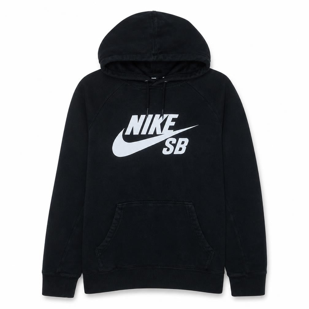 Nike SB Boys Black Pullover Hoodie S Cotton Blend Skateboard Sweatshirt