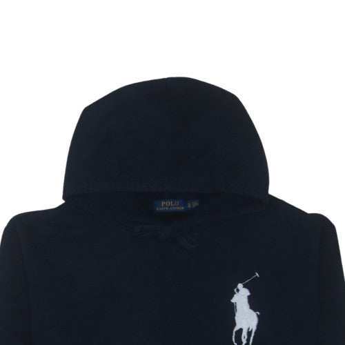 Polo Ralph Lauren Mens Navy Hoodie Large Embroidered Logo Pullover