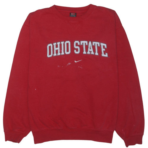 Nike Men's Red Ohio State Pullover Crew Neck Sweatshirt XL