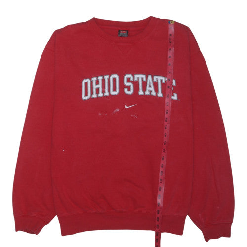 Nike Men's Red Ohio State Pullover Crew Neck Sweatshirt XL