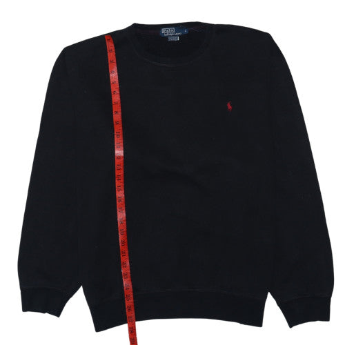 Ralph Lauren Men's Black Logo Crew Neck Sweatshirt Size L