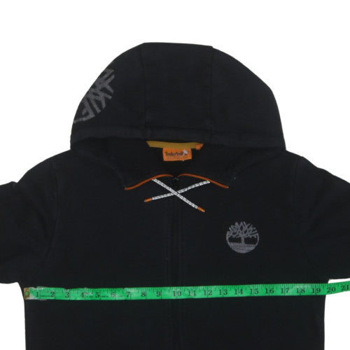 Timberland Men's Black Full Zip Hoodie Size M Outdoor Fleece