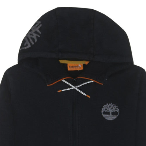 Timberland Men's Black Full Zip Hoodie Size M Outdoor Fleece