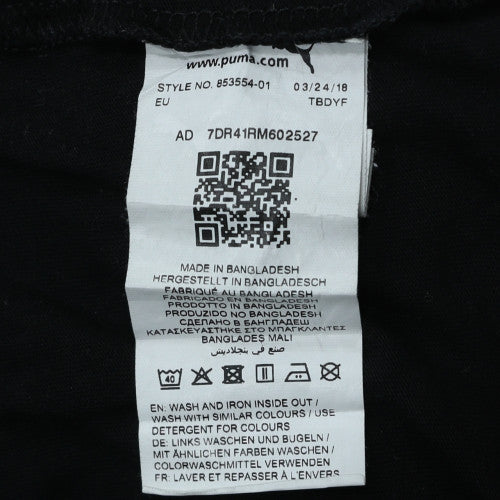 Puma Men's Black Crew Neck Short Sleeve Graphic Print T-Shirt XL