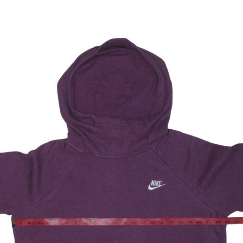 Nike Womens Purple Pullover Hoodie L Cotton Blend Casual