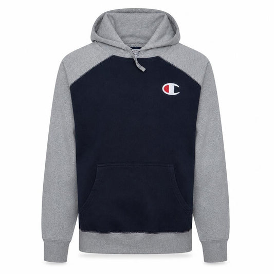 Champion Men's Grey & Navy XL Pullover Hoodie