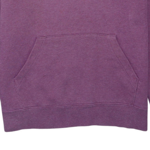 Nike Women Purple Pullover Hoodie Small Cotton Blend Logo Hooded Sweatshirt