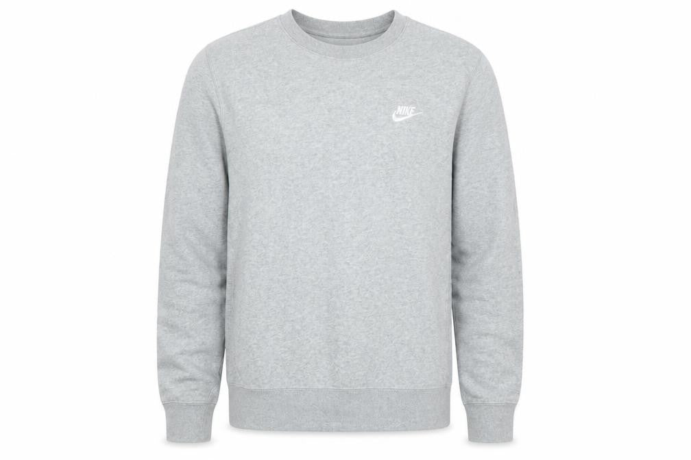 Nike Men's Grey Small Pullover Crew Neck Sweatshirt