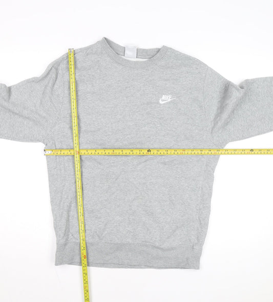 Nike Men's Grey Small Pullover Crew Neck Sweatshirt