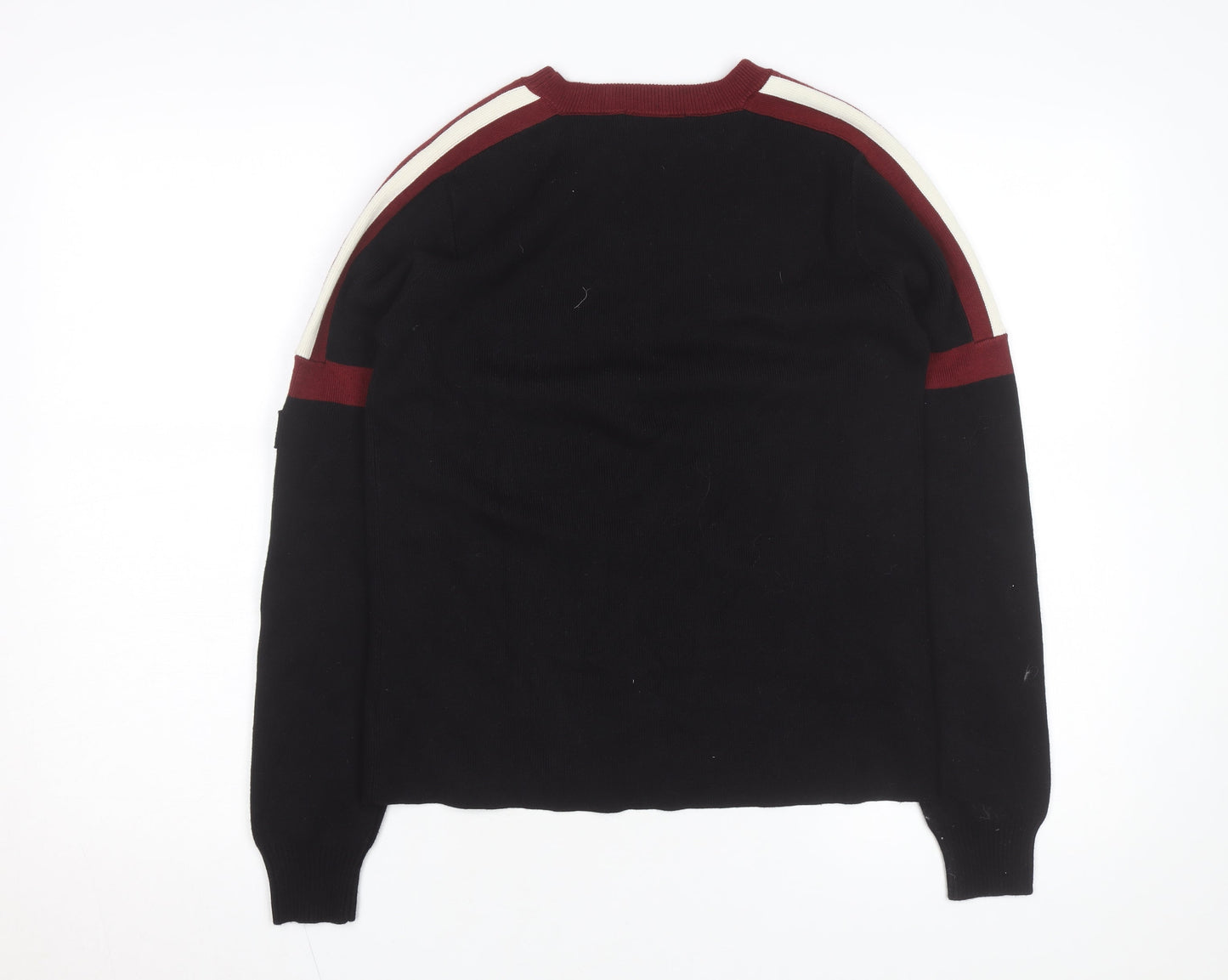 G-Star RAW Women's Black Crew Neck Cotton Jumper Size M