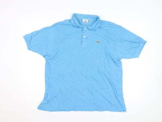 Lacoste Men's Blue Cotton Polo Shirt Size XL Classic Fit