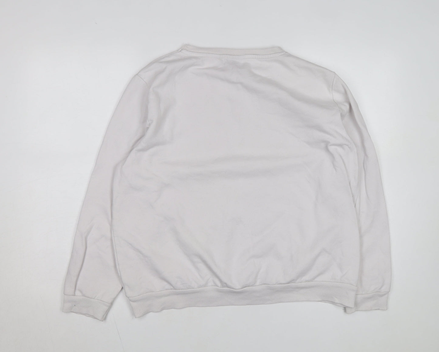 Stranger Things Women White Graphic Pullover Sweatshirt XL