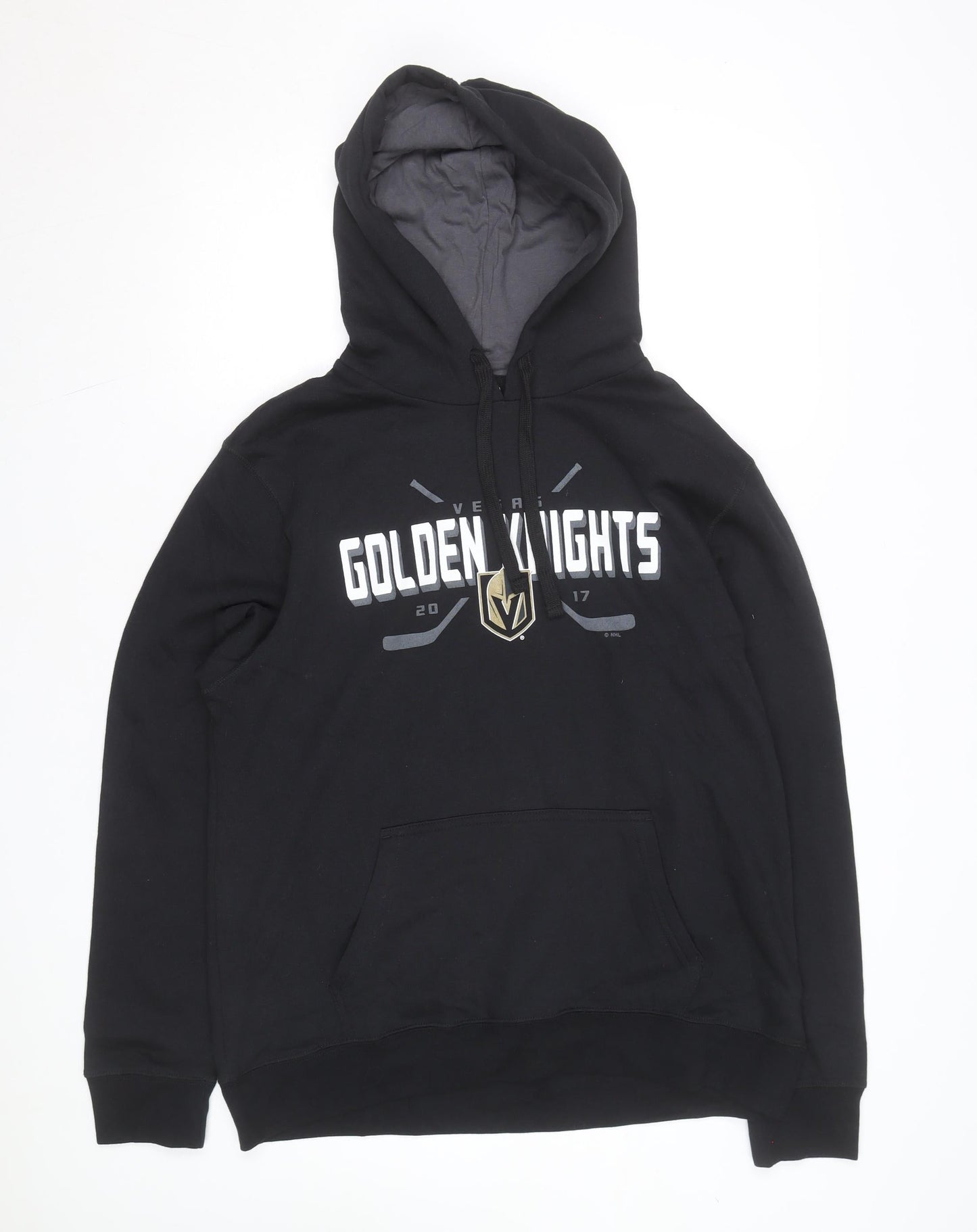 NHL Mens Black XL Pullover Hoodie Golden Knights Graphic Fleece
