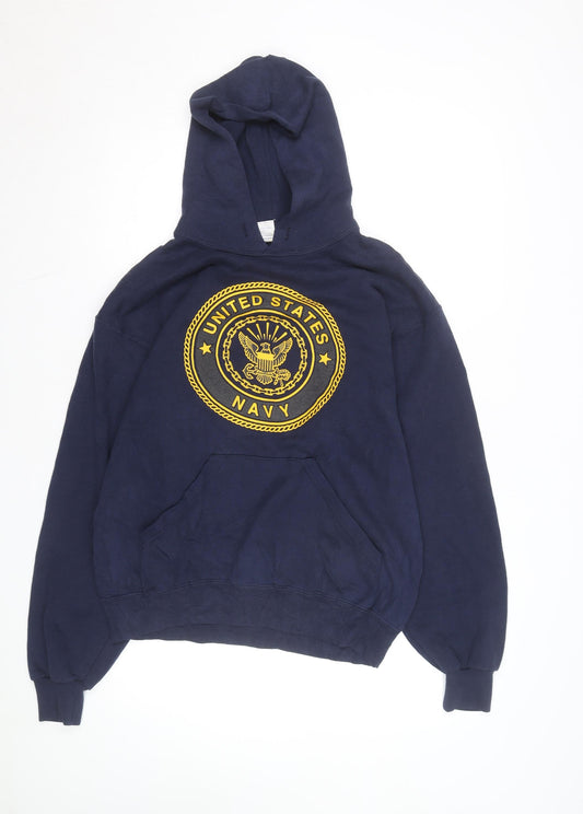 Soffe Men’s Blue United States Navy Pullover Hoodie Size M