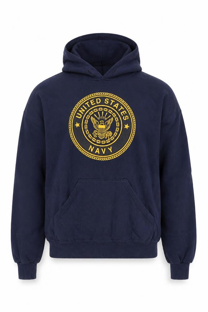 Soffe Men’s Blue United States Navy Pullover Hoodie Size M
