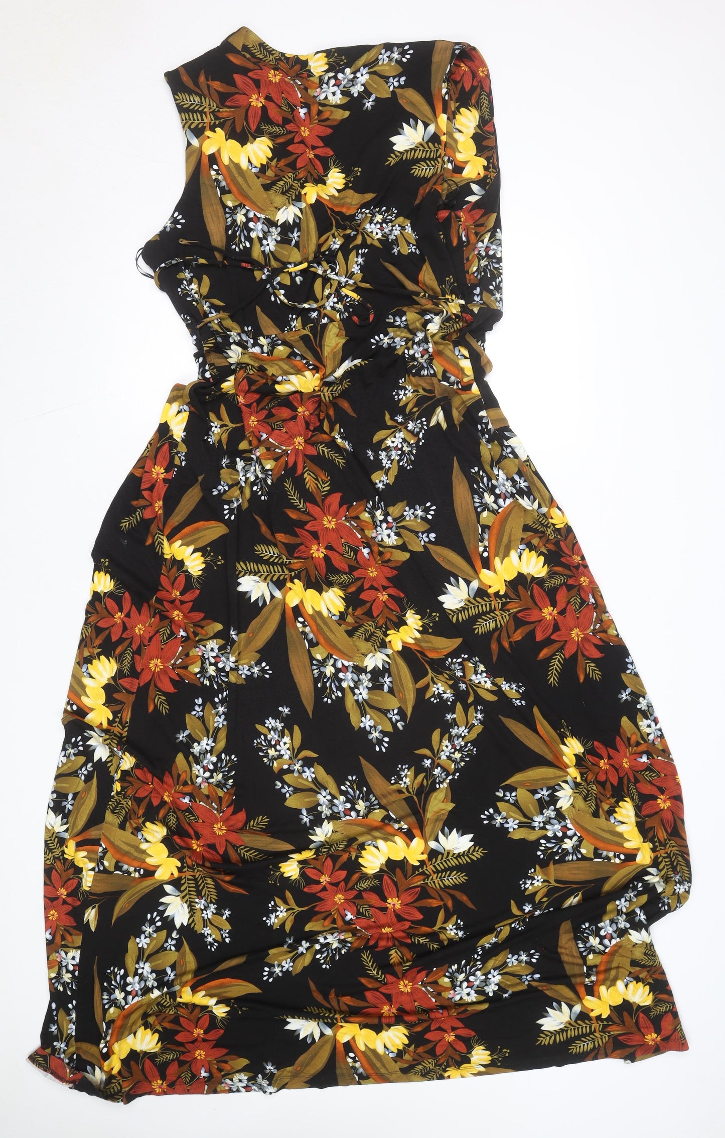 Marks and Spencer Per Una Women’s Multicoloured Floral Wrap Dress Size 18 Long
