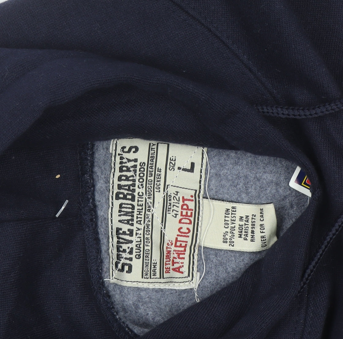 Steve and Barry's Men's Blue Illinois Pullover Hoodie L