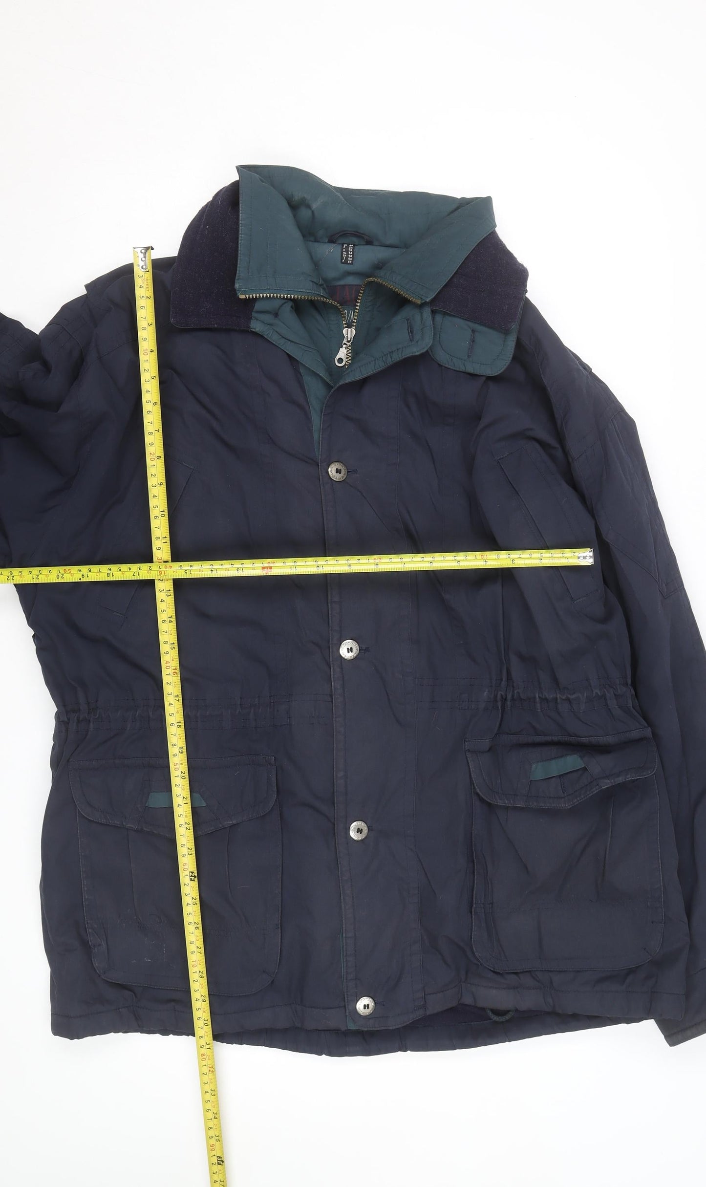 100% Jackets Men's Blue 44 Regular Field Jacket Outdoor Casual Coat