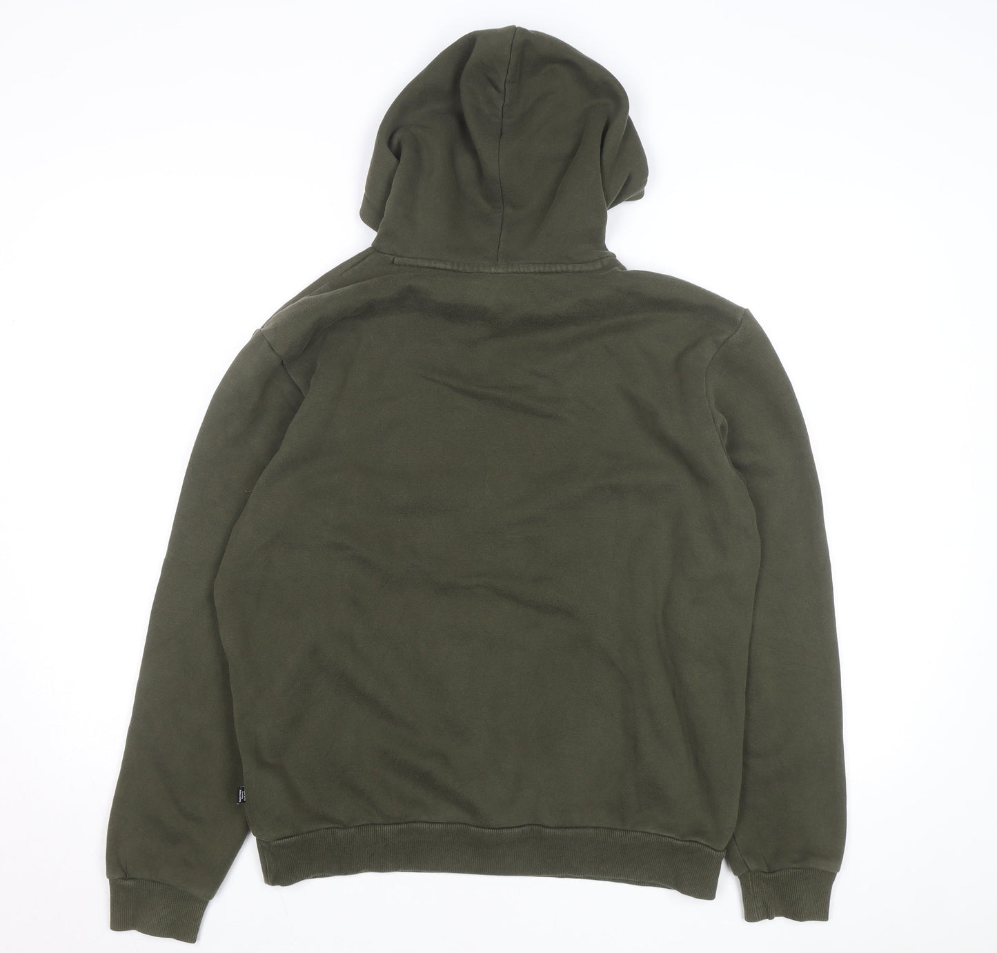 Puma Men's Green Medium Pullover Hoodie Fleece Sweatshirt