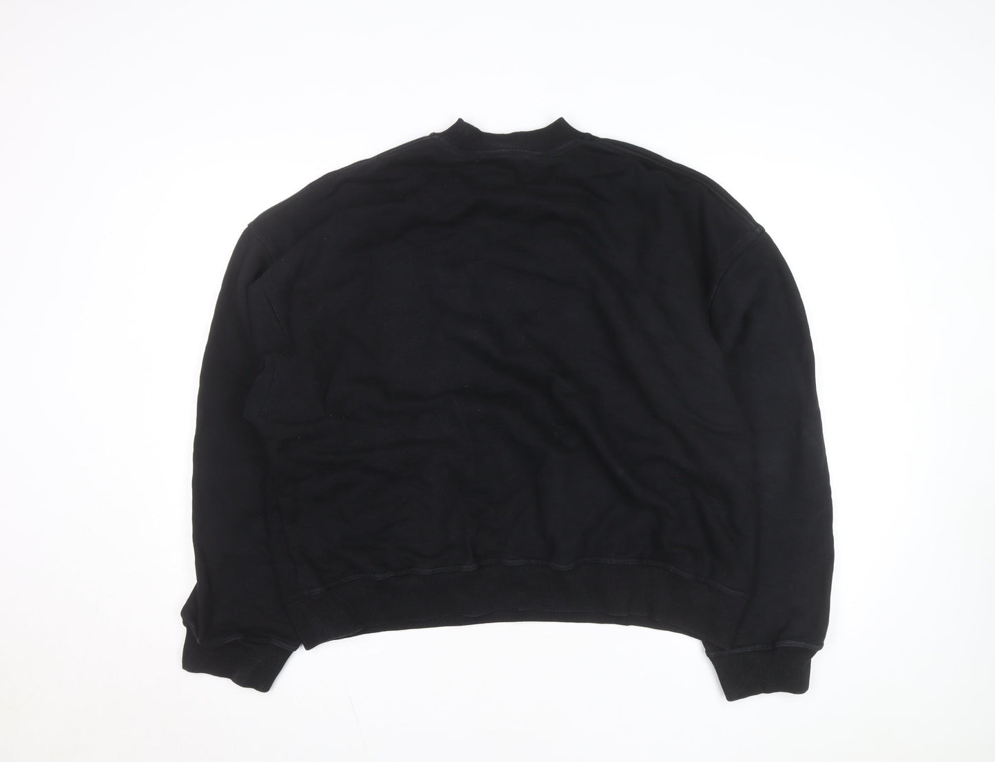 Destructive Mens Black Crew Neck Pullover Sweatshirt Size L