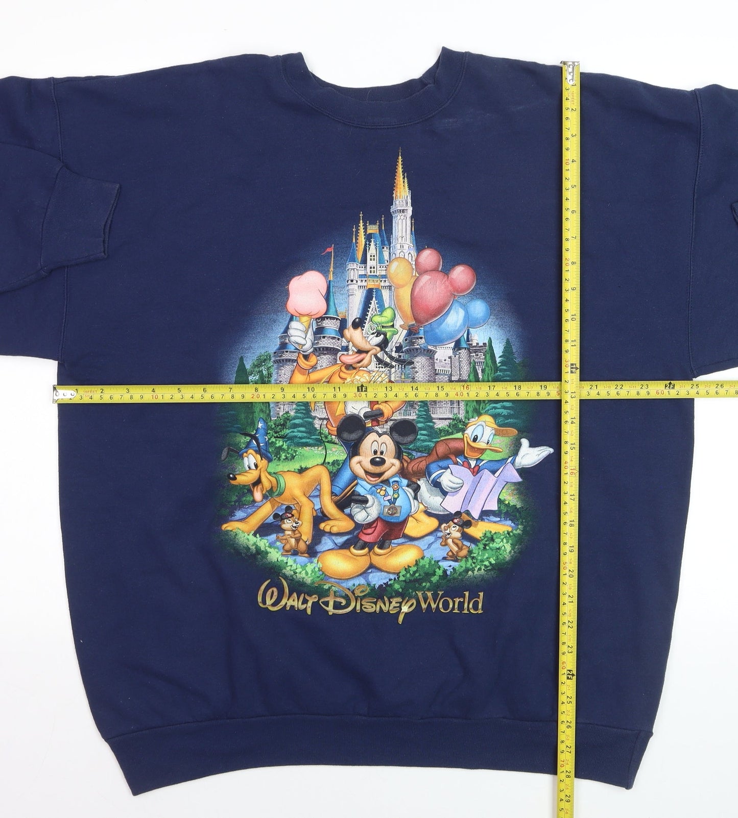 Hanes Disney Men’s Blue XL Pullover Sweatshirt Mickey Graphic