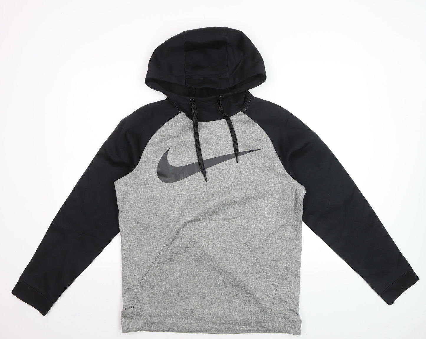 Nike Men's Grey Dri-FIT Pullover Hoodie Small Sportswear