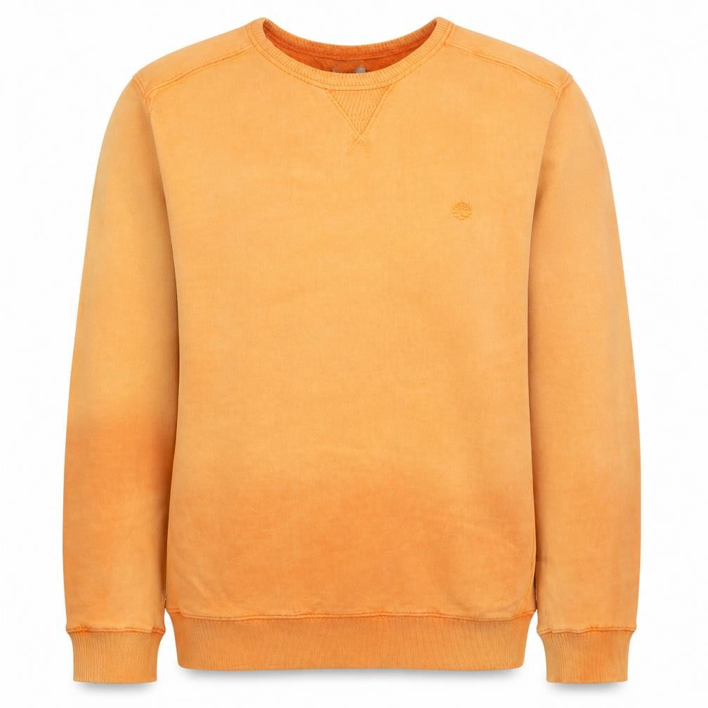 Timberland Womens Orange Cotton Crew Neck Pullover Sweatshirt L