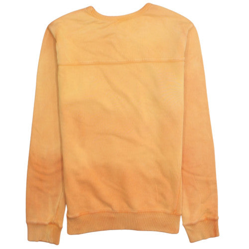 Timberland Womens Orange Cotton Crew Neck Pullover Sweatshirt L