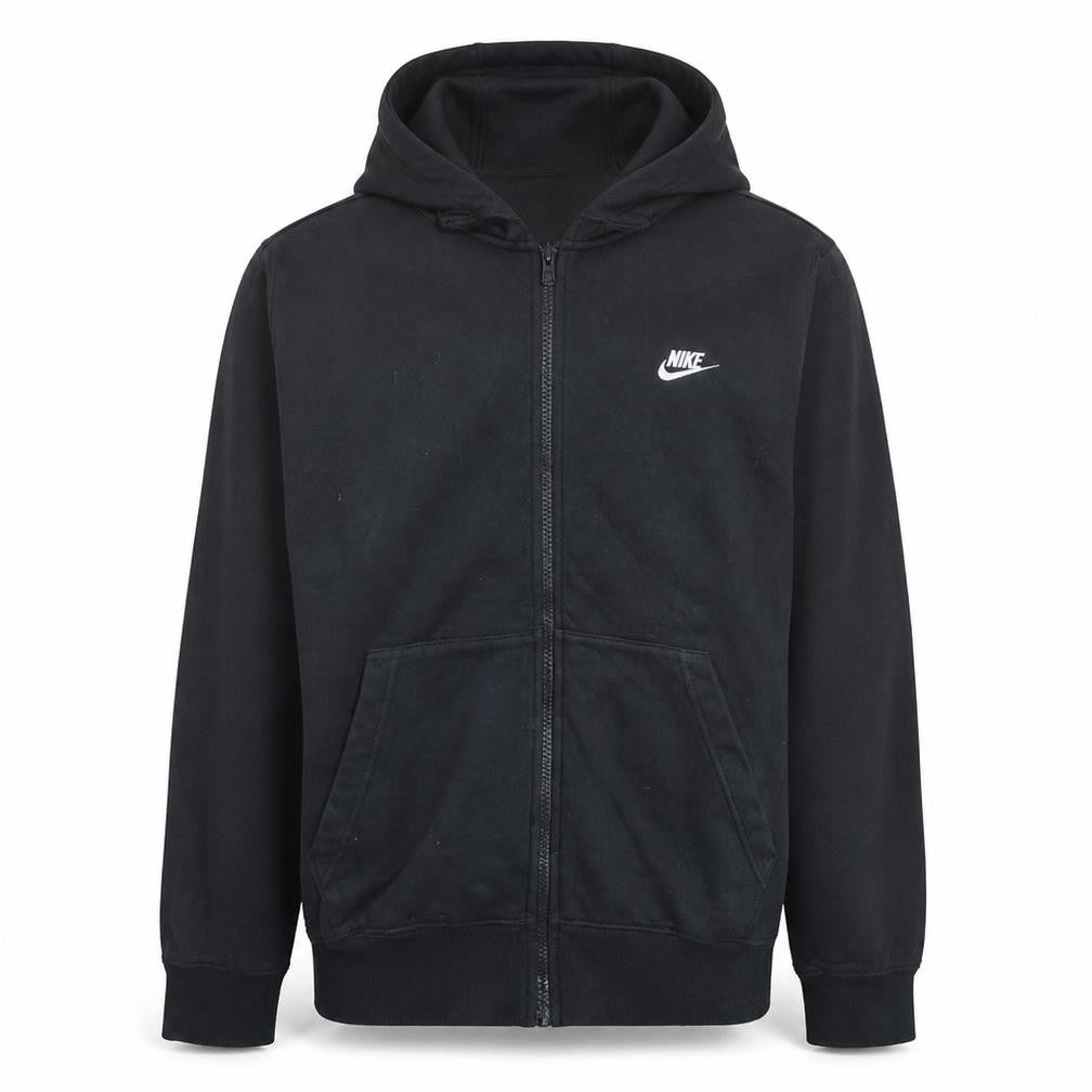 Nike Men's Black Full Zip Hoodie Size M Regular Fit Fleece