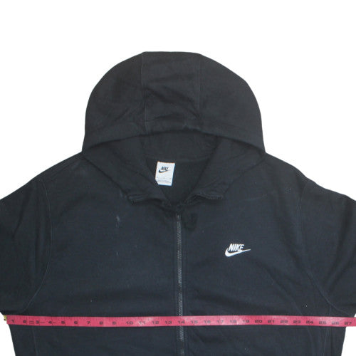 Nike Men's Black Full Zip Hoodie Size M Regular Fit Fleece