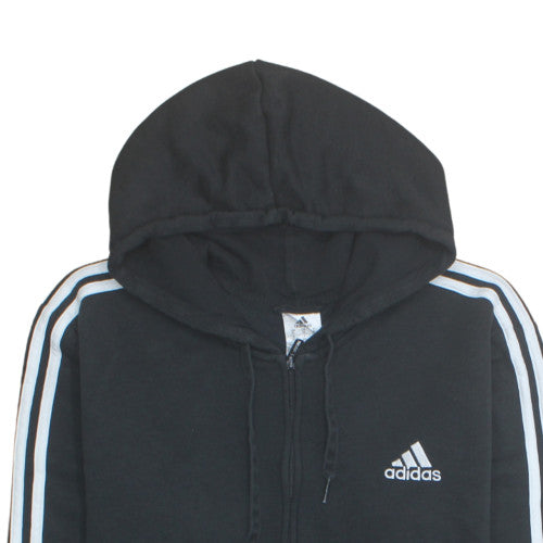Adidas Men's Black XL Full Zip Hoodie Sweatshirt Sportswear