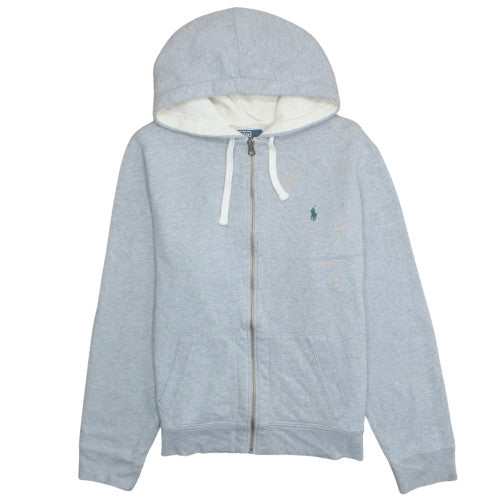 Polo Ralph Lauren Men's Grey Full Zip Hoodie XL Fleece Cotton