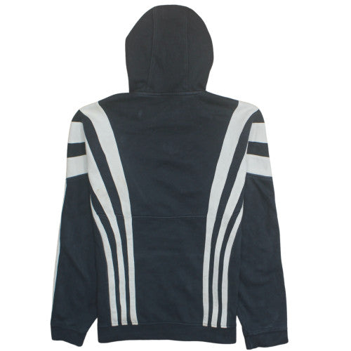 Adidas Men's Black XS Pullover Hoodie with Logo & Stripes