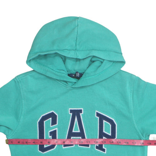 GAP Boys Green Pullover Hoodie 8 Years Logo Fleece Sweatshirt