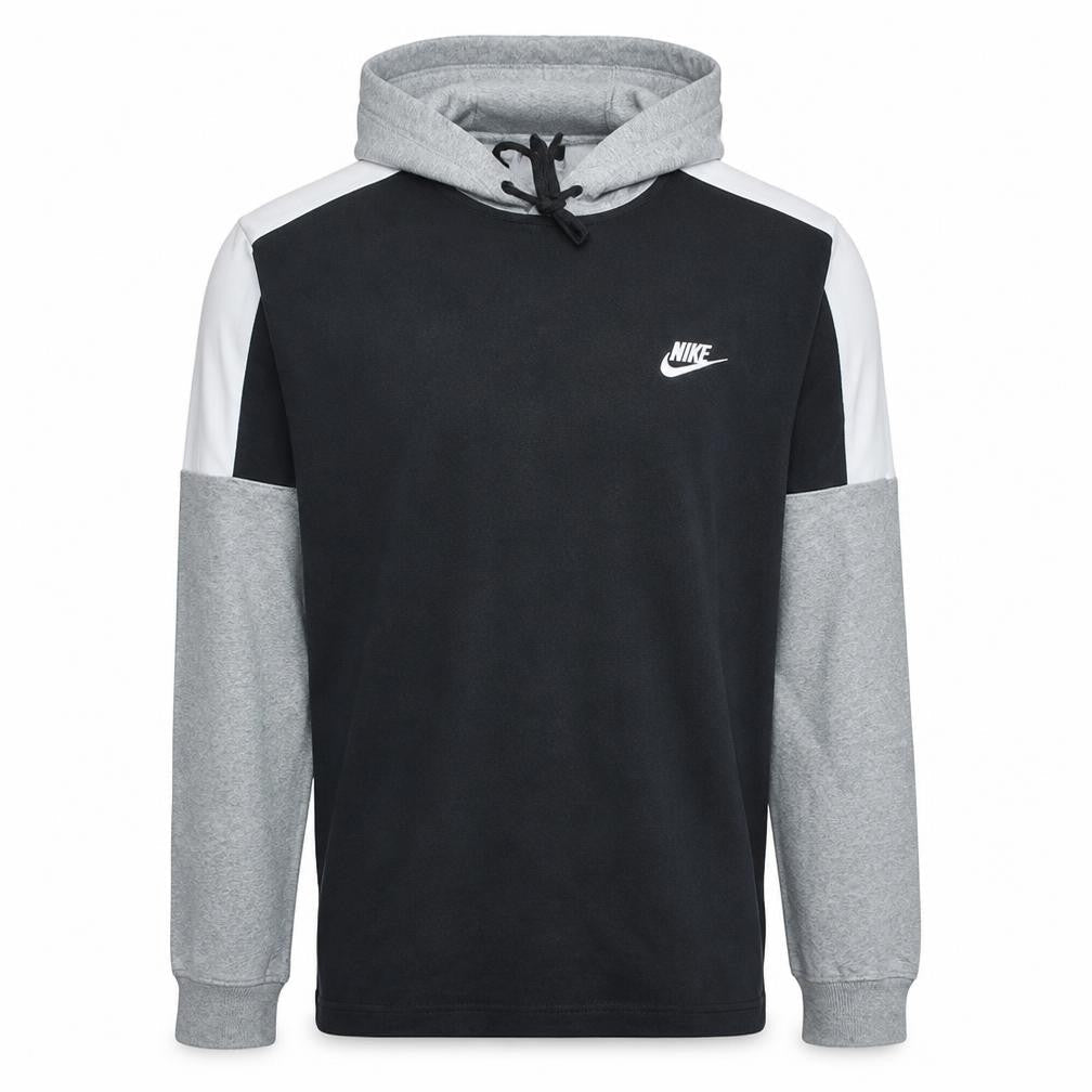 Nike Mens Black Grey Pullover Hoodie Medium Regular Fit