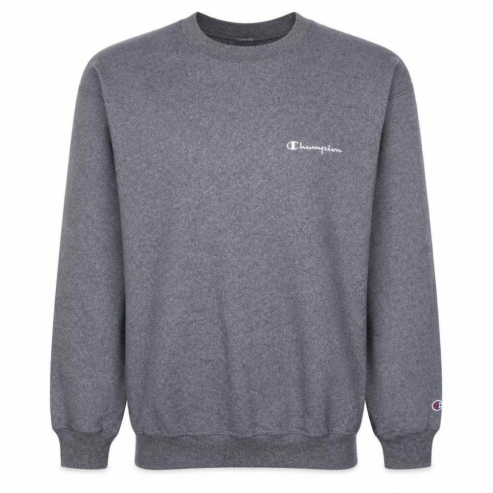 Champion Men Grey Pullover Crew Neck Sweatshirt Size L