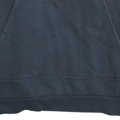 Adidas Mens Black Pullover Hoodie L Regular Fit Fleece Sportswear