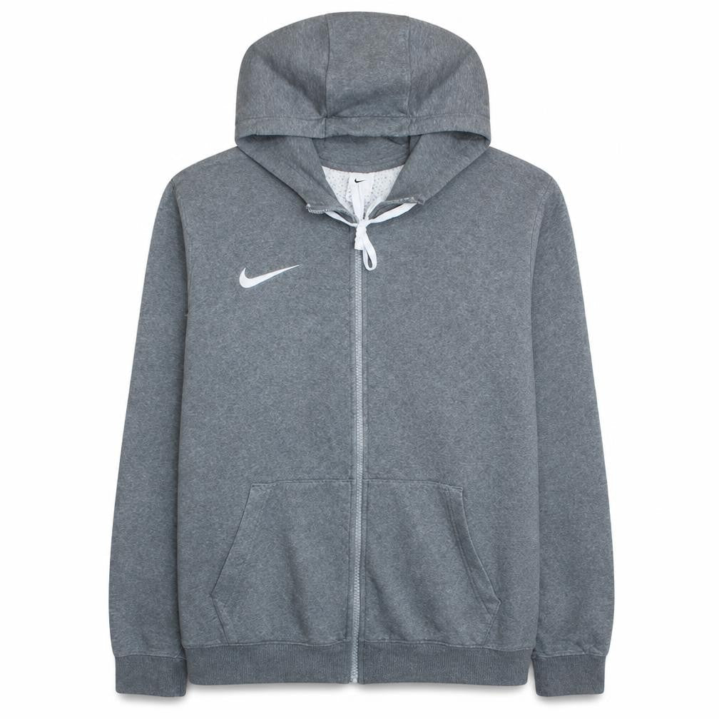 Nike Men's Grey Full Zip Hoodie L Fleece Sportswear