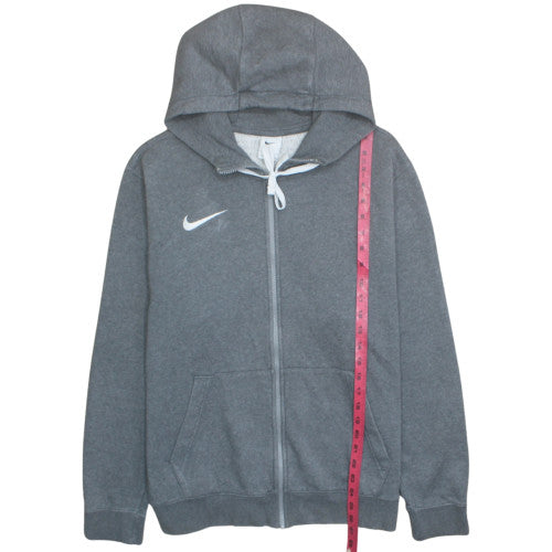 Nike Men's Grey Full Zip Hoodie L Fleece Sportswear