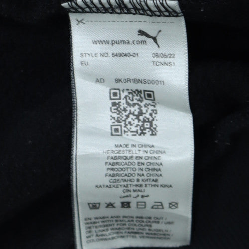 Puma Men's Black Pullover Hoodie M Fleece Sportswear