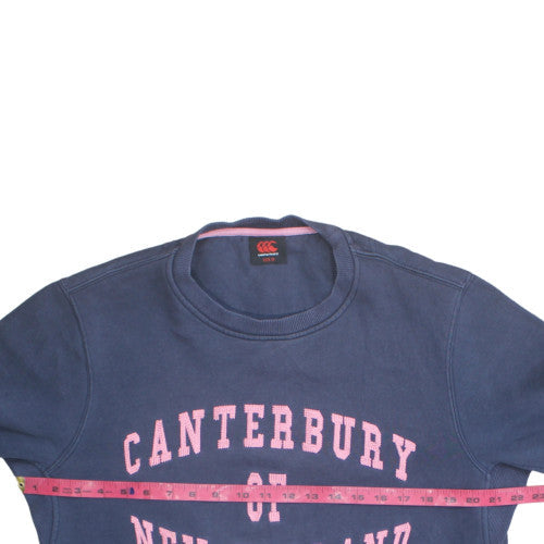 Canterbury Men's Blue Crew Neck Pullover Sweatshirt M